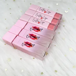 Wholesale High Pigment Private label Glitter Liquid Lipsticks Gold Cute Tube Glitter Matte Nude Vegan Lip Gloss Lipstick