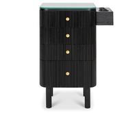 Nouvelle Chariot de Coiffure Professionnel Noir pour Salon de Coiffure - Station de Coiffage