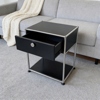 Armoire moderne simple en acier inoxydable, connectable, pour chambre et salon, couleur personnalisable, rangement pour cosmétiques, bijoux, commode