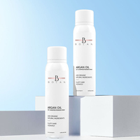Poudre de spray de shampooing sec écologique à faible quantité minimale de commande Tous les types de cheveux Contrôle de l'huile Marque privée Huile d'argan bio Spray pour cheveux moelleux Shampooing sec