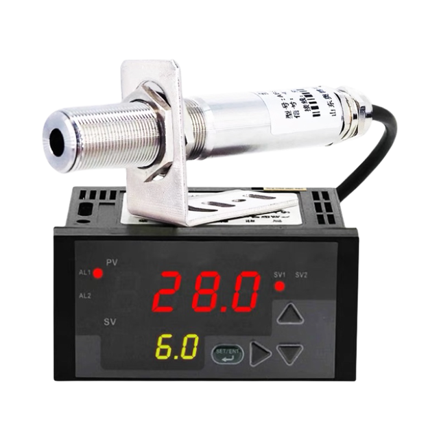 On-line Infrared Thermometer Temperature Sensor Probe Transducer Fixed Non-contact Digital Display Industrial High Precision