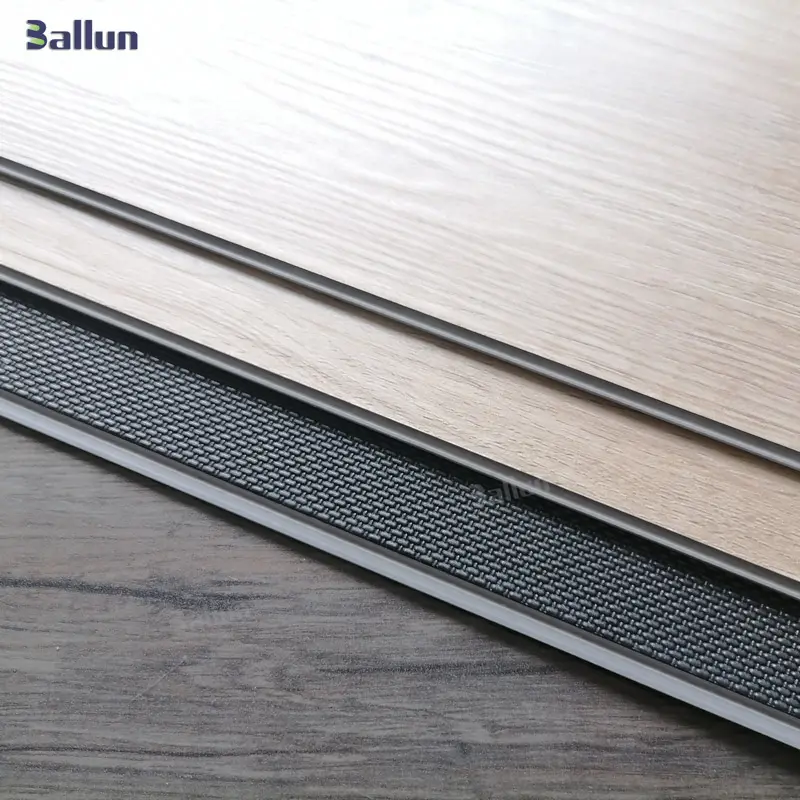 Entrega rápida impermeable de suelos de clic vinilo spc piso 5,5mm (4mm placa + 1,5mm Flip Flop) lvt de tabla