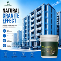 Revêtement liquide acrylique transparent imperméable anti-UV pour pierre naturelle, peinture texturée plate protectrice pour murs extérieurs