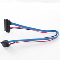 Kabel Daya/Data 13P 22P 7+6P/7+15P Female Laptop SSD/HDD Konduktor CCA PVC 30cm Desktop Tersedia