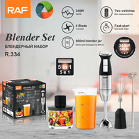 RAF 5 in 1 ev aletleri mutfak robotu çırpma daldırma meyve elektrikli el mikseri Blender seti