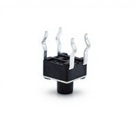 Interrupteur tactile électronique à bouton-poussoir en laiton et acier inoxydable 4,5*4,5 mm DIP 4 broches 1NO 50mA pour appareils électroménagers
