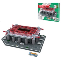 Bâtiment de stade de football Anfield Puzzles en papier 3D Assemblage de bricolage personnalisé avec motif d'ours