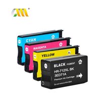 Cartucho de tinta para impresora de inyección de tinta, cartucho de tinta para impresora HP DesignJet T630 T250 T230 T210 712 remanufacturado 712XL