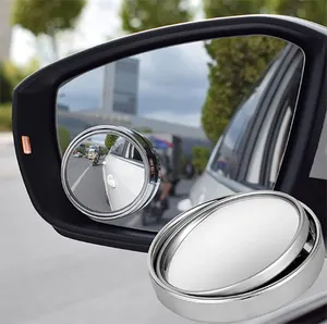 360 Grad Universal Blind Spot Spiegel für Auto Rahmenlose Ultra dünne Weitwinkel Runde Konvexer Rückspiegel