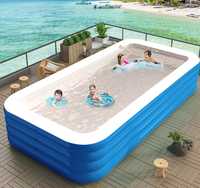 Piscine gonflable d'extérieur MingChan 150*105cm, durable et écologique, pour adultes, enfants et bébés, jouets de piscine inclus