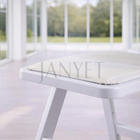 Chaises Wimbledon pour mariages, événements en plein air, location de lieux de réception, chaises pliantes blanches en gros