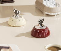 Magnetischer Küchentimer 60 Min Countdown Mechanisch ABS-Kunststoff Manuell Umweltfreundlich Wasserdicht E-18th ET-P123 zum Kochen