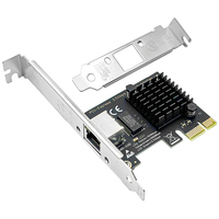 RTL8125B PCIe X1 2500Mbps Adaptor LAN Kartu Ethernet Gigabit Bebas Driver untuk Server NAS Desktop Linux Win10