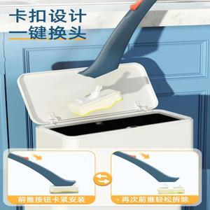 Cepillo para platos de material ABS con mango largo y cabezal de esponja reemplazable, herramienta de limpieza de cocina para ollas y platos. - Product Image 2