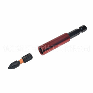 Tournevis à douille hexagonale 1/4 pouce, embout magnétique en acier au chrome-vanadium, qualité industrielle, revêtement rouge, manche allongé - Product Image 3