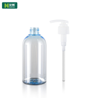 Échantillon Gratuit - Bouteille Vide 280ml Rouge en PET/PETG/PCR avec Pompe Distributrice pour Shampoing, Gel Douche et Soins Capillaires/Corporaux - Emballage Produit