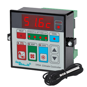 Contrôleur de ventilation et de température en 4 étapes SAMWHA-DSP TP54 avec capteur NTC pour fermes avicoles intelligentes - Product Image 1