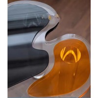 Luxuriöser Speziell Geformter Klarer Acryl-Konsolentisch Unregelmäßiges Design Beistelltisch Wohnzimmer Heim-Möbel