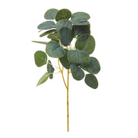 Handgemaakte kunstzijde eucalyptus geldblad fruit enkelvoudige kleine steel Scandinavische stijl Instagram-geïnspireerde groene planten decoratie