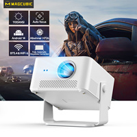 Projecteur intelligent Android 14 HY450MAX 1100 ANSI 1080P à courte focale automatique, écran publicitaire LED haute qualité 8K portable