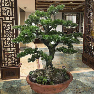 Bonsai di Pino Artificiale Verde da Interno, Altezza 60cm, in Fibra di Vetro, Vendita all'Ingrosso - Product Image 5