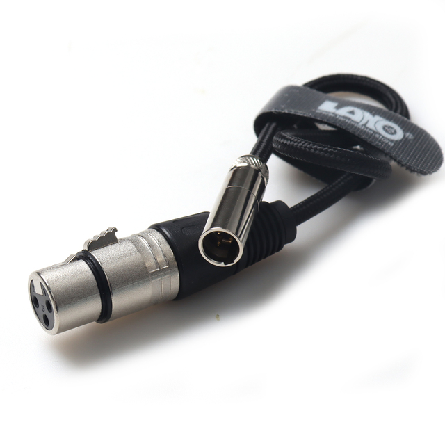 40cm Mini XLR Female to XLR Male Braid Shielded Audio Cable 12 Months Warranty for BLACKMAGIC Pocket 4K/6K Camera Video Assist
