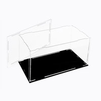 Vitrine personnalisée en acrylique transparent de haute qualité pour modèles de jouets et statues multi-taille durable avec service de traitement de coupe
