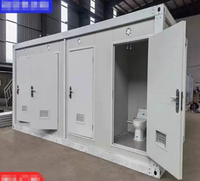 Cabine WC préfabriquée mobile et portable pour toilettes publiques, idéale pour parcs, hôtels et utilisation extérieure