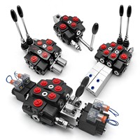 Válvula Monobloque de Servicio Pesado Serie SD80, 80 L/min, 21 GPM, Válvula de Control Direccional Hidráulica, Reemplazo para Walvoil SD80