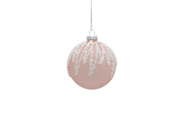 Handgemaakt kerstglas voor boomversieringen, hangende ornamenten, kleine stukjes, geschilderde balletjes voor het raam, antieke imitatie