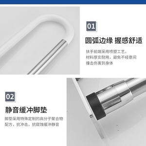 Masayoshi Grab Bar 700mm Stainless Steel Folding <b>Bathroom</b> Safety <b>Rail</b> <b>for</b> Elderly and Disabled - Product Image 4