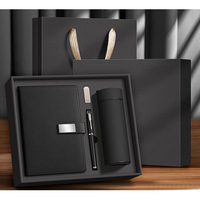 Ensemble cadeau d'entreprise de luxe personnalisé avec logo, bouteille isotherme, stylo, carnet, clé USB, cadeau d'anniversaire d'entreprise