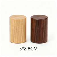 Tapas de Madera y Bambú Personalizadas para Botellas de Vidrio de Difusores de Aroma, Tapas Cilíndricas de Madera para Botellas de Spray de Aceites Esenciales y Fragancias