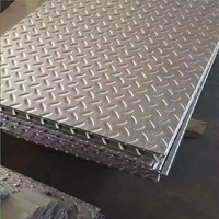 Tapis antidérapant en acier inoxydable soudé SUS304/SUS316L, série 300/400, motif losanges 5 barres, prix usine