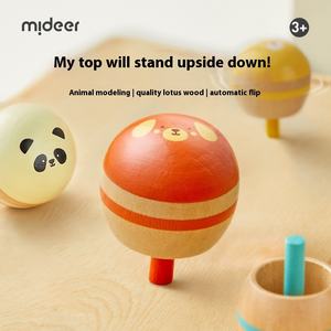 Mideer Multicolor Small Spinning Top <span class=keywords><strong>Mini</strong></span> Manual Handstand Juguete de madera para niños Kindergarten Rotating Spinning Top - Product Image 5