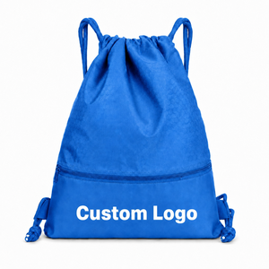 Sacs à cordon étanches en polyester, sacs à dos à cordon avec logo personnalisé, sacs à dos de sport en tissu Ripstop, sacs à dos de voyage, 4 tailles - Product Image 4