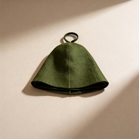 Chapeau de bain en laine 100% naturelle, OEM ODM disponible, commande en gros, adapté aux spas et aux hôtels