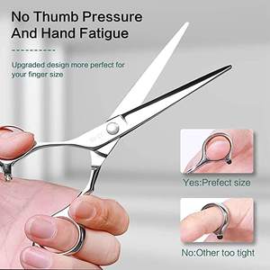 Tijeras de corte de pelo de peluquero de 6 pulgadas para salón profesional, tijera de peluquería de belleza con logotipo personalizado - Product Image 2