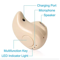 Écouteurs sans fil invisibles S530, suppression du bruit, compatibles BT, casque mains libres stéréo, écouteurs TWS avec microphone