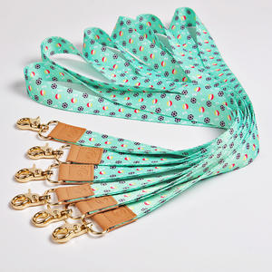 Poliéster insignia titular carrete llavero sublimación rollo cordón con tarjetero - Product Image 1