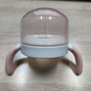 Baby Bottle With Handles Silicone 0-12 Months Child Feeding Accessory Straight Body Design - Product Image 3