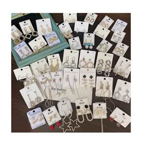 Arete Flor de circon Jewelry aros estrella plata 925 Pendientes colgantes de perlas de resina pendientes de plata buena de primera ley - Product Image 1