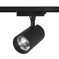 Rail à 3 fils, garantie 5 ans, nouveau design, norme américaine, 15W, variateur Triac, COB, certification ETL, éclairage sur rail LED