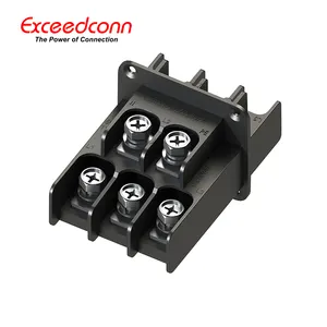 Exceedconn穿墙端子插件5针110A可插拔面板连接器