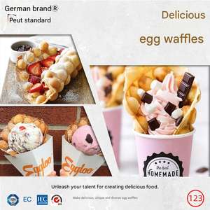Machine à gaufres électriques à bulles, moule à gaufres commercial pour gaufres en forme de personnages d'animaux - Product Image 6
