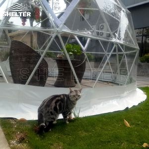 Petit dôme géodésique pour <span class=keywords><strong>jardin</strong></span>/café/restaurant avec <span class=keywords><strong>PVC</strong></span> transparent - Product Image 6