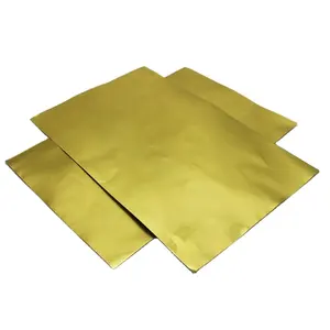 Recyclable Golden aluminium foil packing paper for Easter chocolate gift wrapping