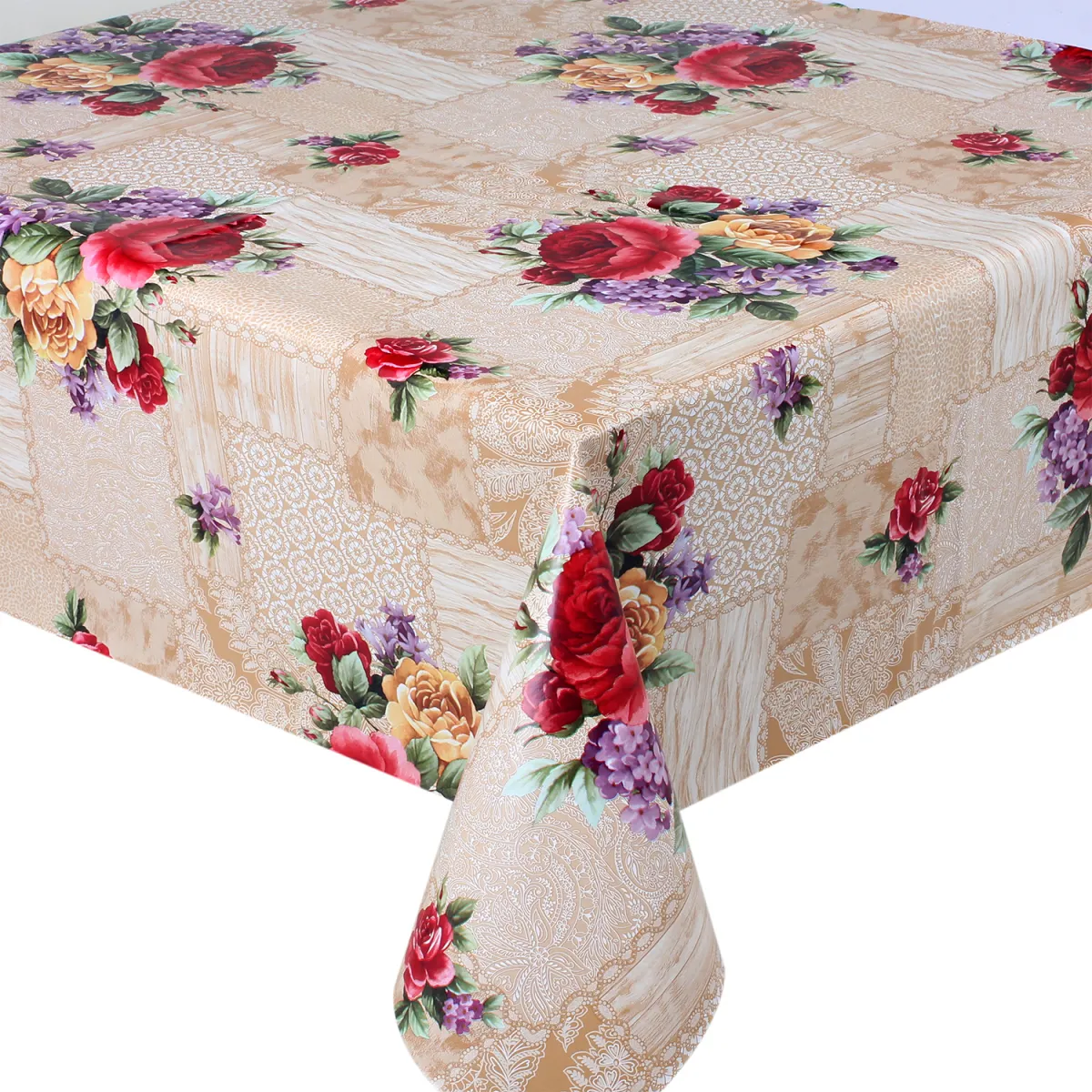ขายส่งราคาถูกที่กำหนดเองผ้าปูโต๊ะโพลีเอสเตอร์สีขาวผ้าปูโต๊ะแต่งงาน