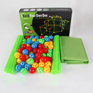 Kit de construction de château de couverture de 156 pièces, bricolage, STEM, jeu de <span class=keywords><strong>tente</strong></span> pour enfants, ensemble de construction de forts, <span class=keywords><strong>jouet</strong></span> de construction - Product Image 2