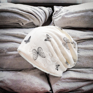 Haute qualité femmes papillon Beanie doux mince respirant casquette mince trou pour printemps <span class=keywords><strong>été</strong></span> voyage en gros pull <span class=keywords><strong>chimio</strong></span> chapeau - Product Image 3